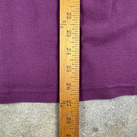 Vintage American Eagle Mock Neck Long Sleeve Shirt Men’s L Maroon 100% Cotton - Picture 6 of 7